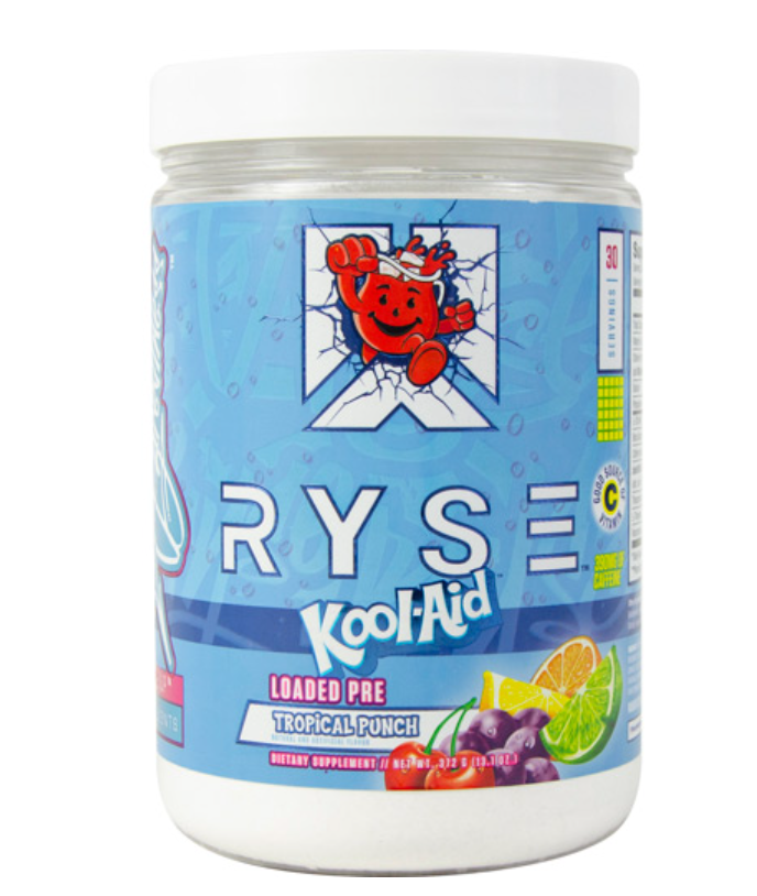 Ryse Supplements Loaded Pre-Workout Kool Aid Tropical Punch