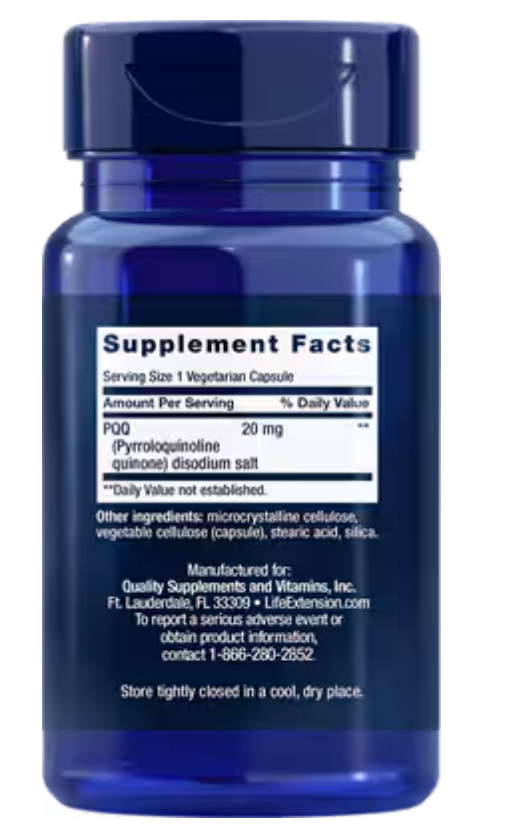 Life Extension PQQ Pyrroloquinoline Quinone