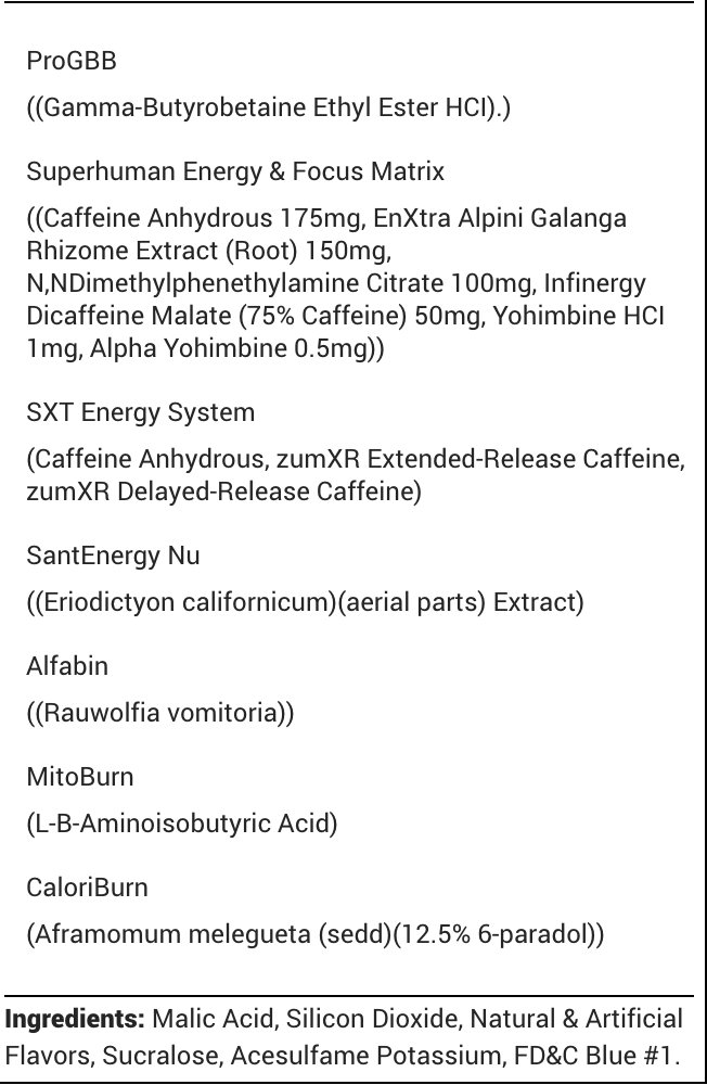 Alpha Lion Superhuman Burn Blazeberry