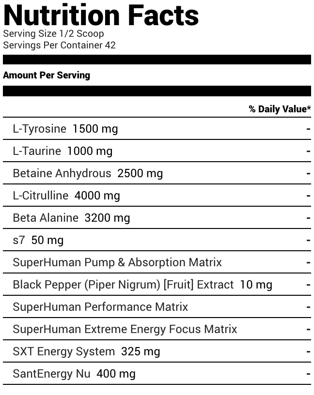 Alpha Lion Superhuman Pre Hulk Juice