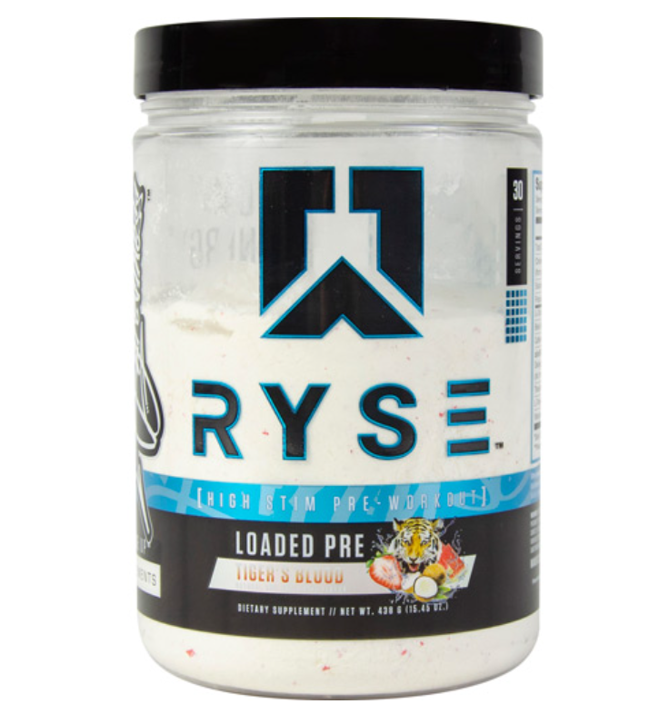 Ryse Supplements Loaded Pre-Workout Tiger's Blood