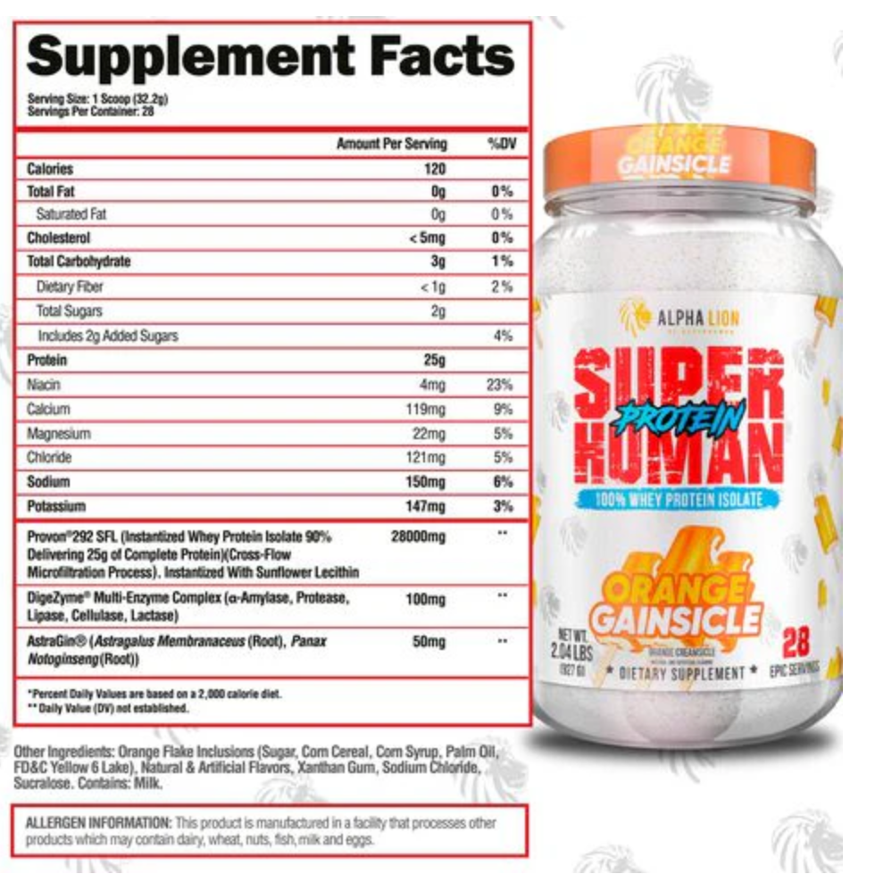 Alpha Lion Superhuman Protein